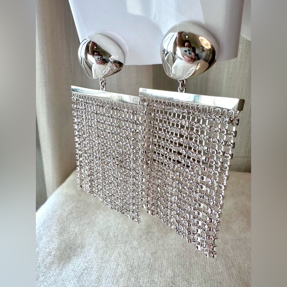 Authentic Cult Gaia Farah Rhinestone Earring - Silver - Picture 2 of 8